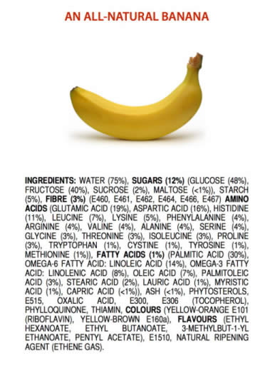 all natural banana