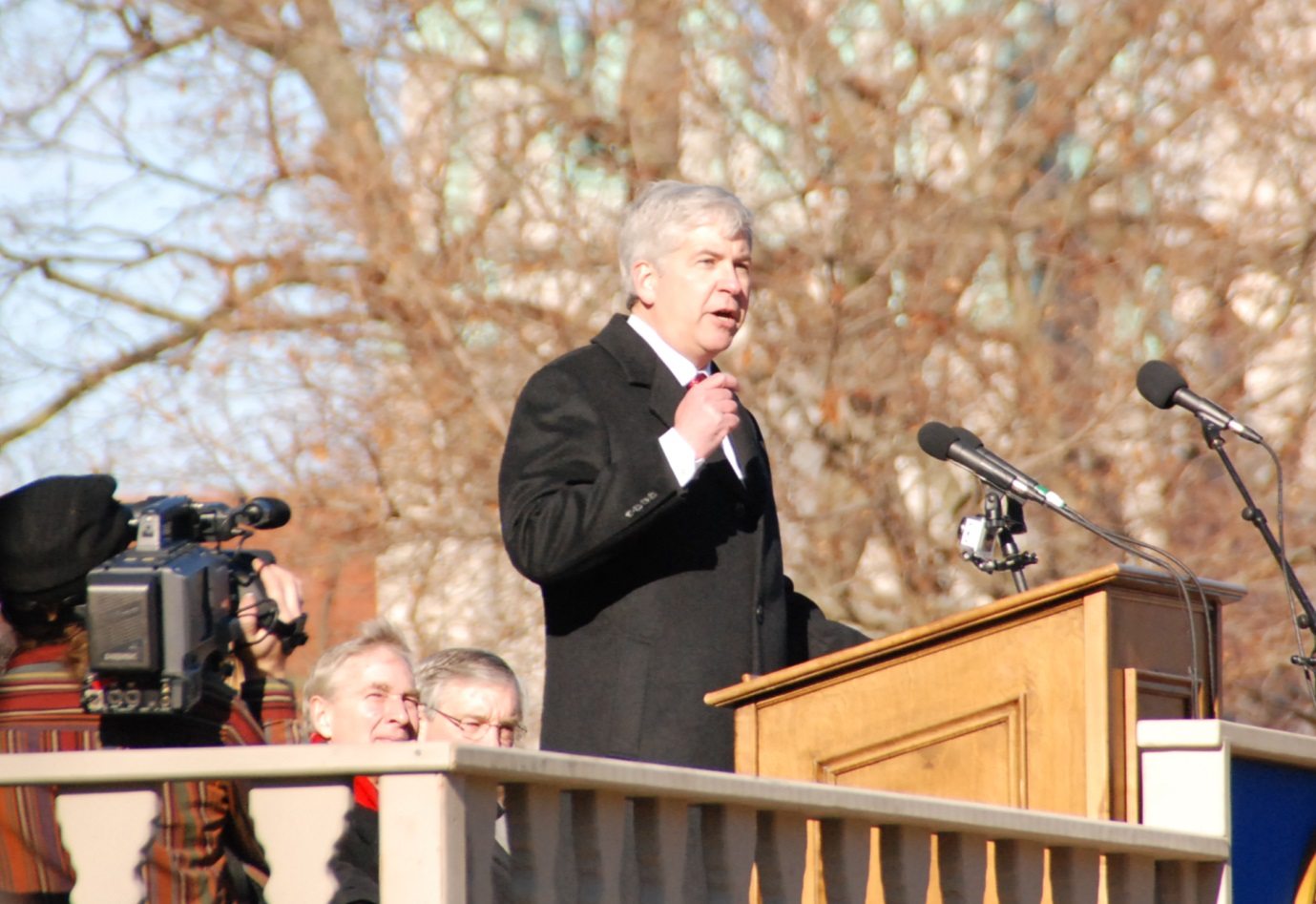 Rick Snyder at 2011 Michigan Gubernatorial Inauguration