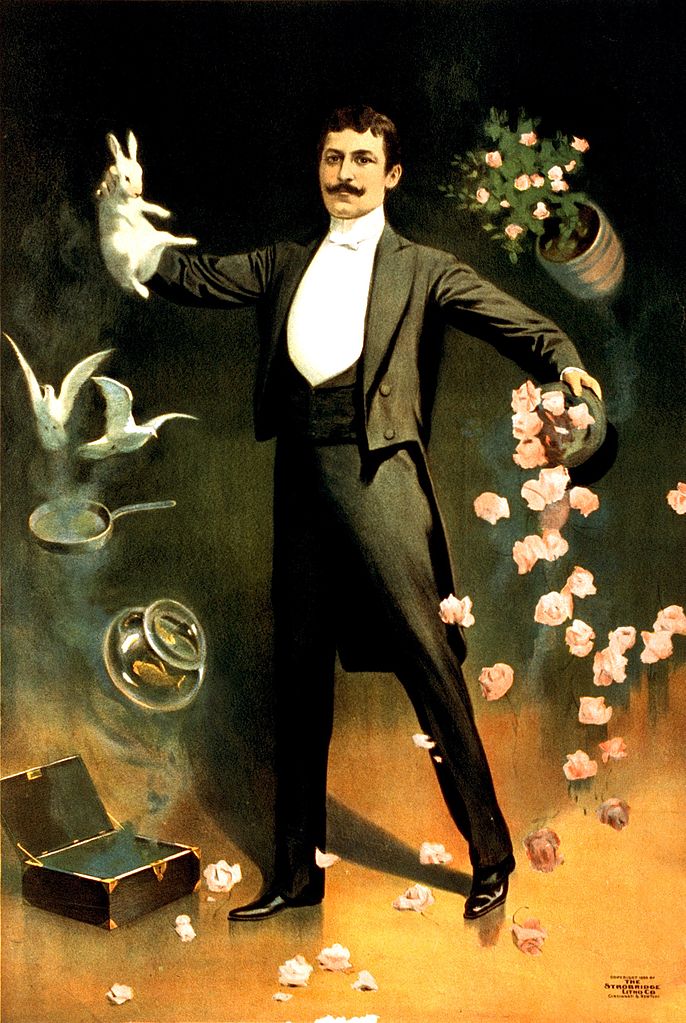 zan_zig_performing_with_rabbit_and_roses_magician_poster_1899-2