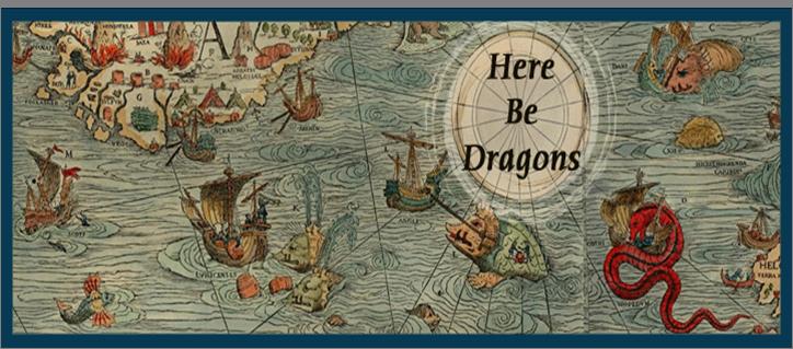 Here be dragons large map