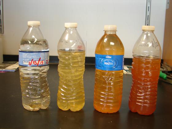 Real water samples from Flint collected for the Flint Water Study. Drink up!