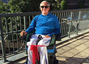 What's the harm? Stroke victim Jim Gass went from requiring a cane and leg brace to walk to being confined to a wheelchair, thanks to dubious stem cell treatments. There's the harm.