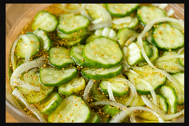 Bread and Butter Pickles. More interesting than this blog entry.