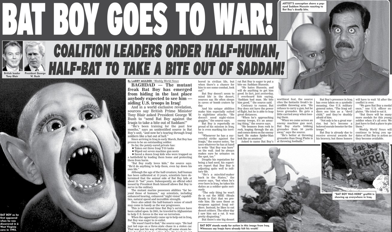 Bat Boy vs Saddam