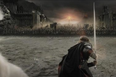 Aragorn at the Black Gate of Mordor
