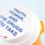 An orange prescription pill bottle with a white cap labeled "Truth, Power, and the Drugs You Take" appears under the large title "Rethinking Medications" by Jerry Avorn, MD, Professor of Medicine, Harvard Medical School.