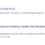 Screenshot showing two news articles: One from The New York Times titled "Inside the Collapse of the F.D.A." with an orange illustration, and another from STAT titled "Inside the staff exodus and tanking morale that threaten Makary's FDA" with a man speaking at a podium.