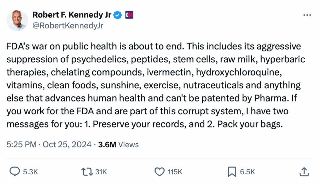 RFK Jr. War on FDA