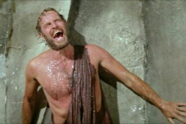 Charlton Heston as George Taylor in The Planet of the Apes.