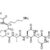 Chemical structure diagram of cyclosporine, showing a complex cyclic peptide with multiple amino acid residues, double bonds, and distinct functional groups including amides, methyl groups, and hydroxyl groups.