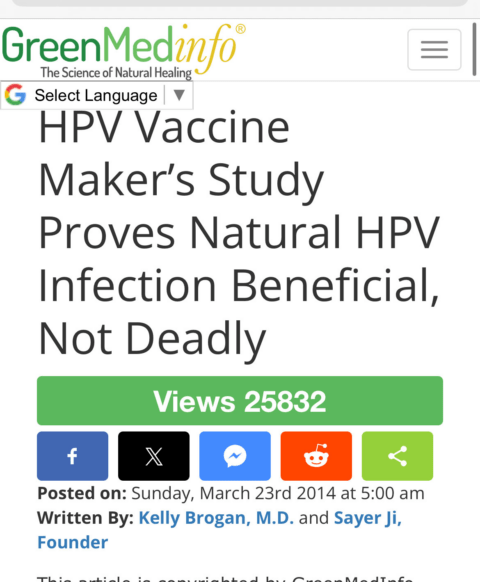 In 2014, Dr. Kelly Brogan and Sayer Ji Told People Natural HPV Infections Were “Beneficial, Not Deadly.”  What’s Happened Since?