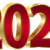 Large red numbers “2020” with gold borders, shown against a transparent background.