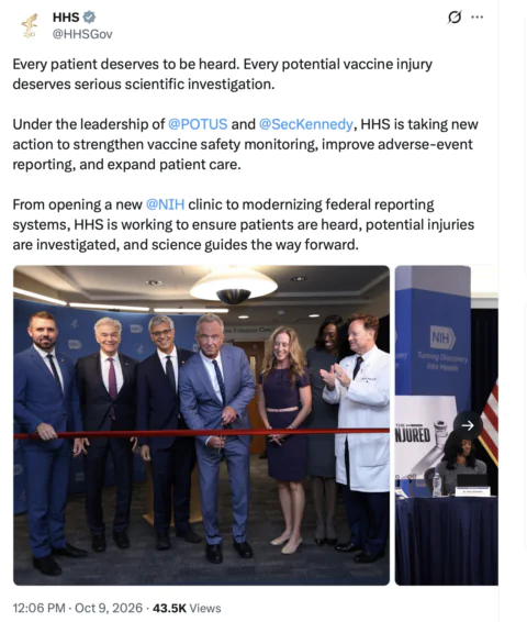 Vaccine Injury Clinic ribbon cutting